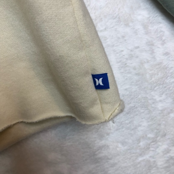 Hurley Cropped Hooded Sweatshirt with Palm Trees, Size S - Picture 3 of 9